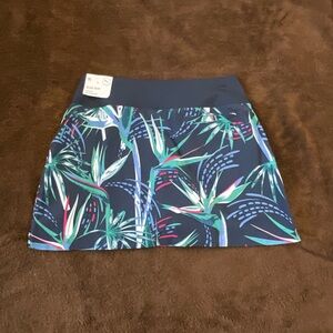 Puma Black Skort with Tropical Accents